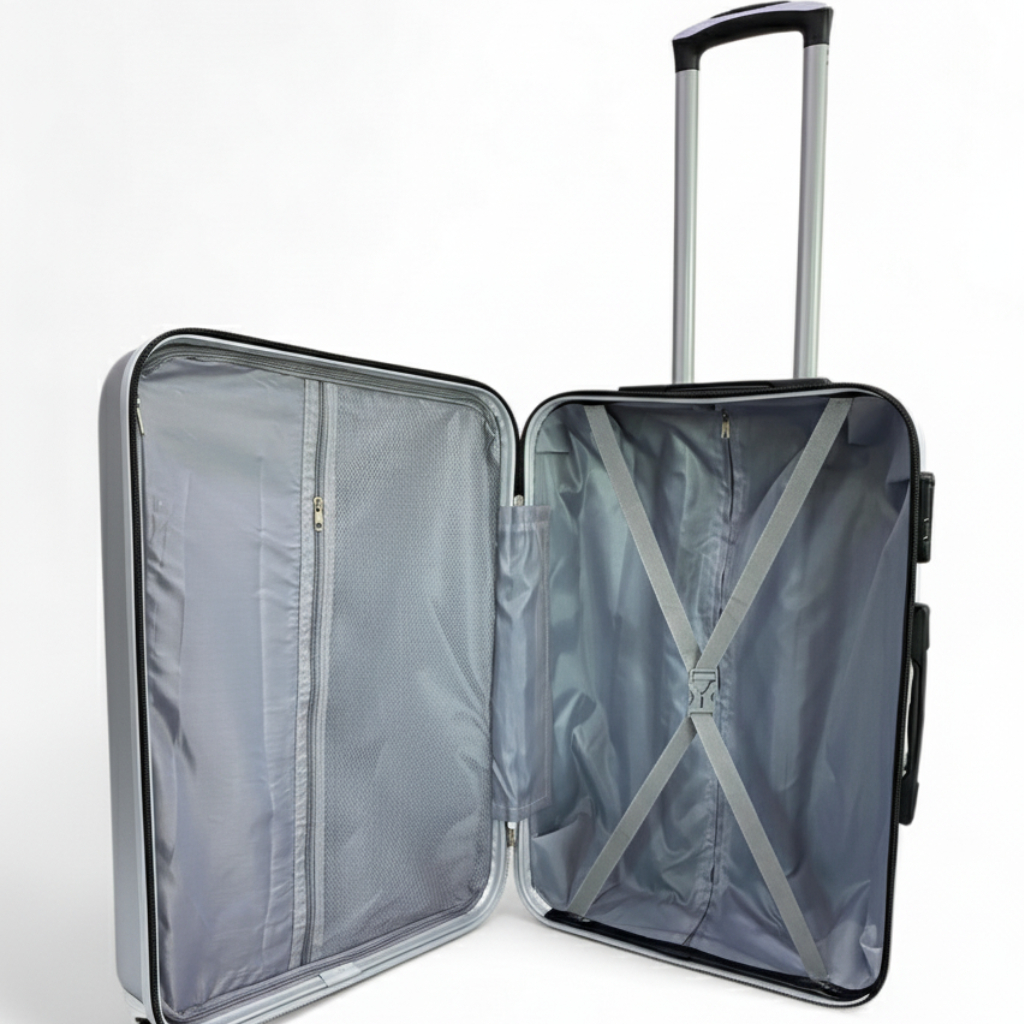 Moyenne Valise Valora Silver En ABS Incassable Modèle 3