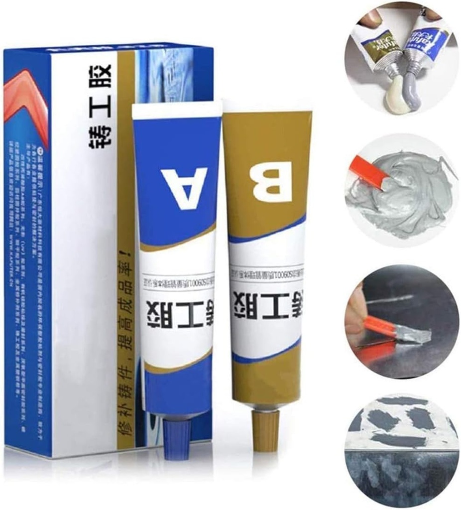 Colle de Résine Époxyde 100 ml  pour Métal Bois Plastique et Plus