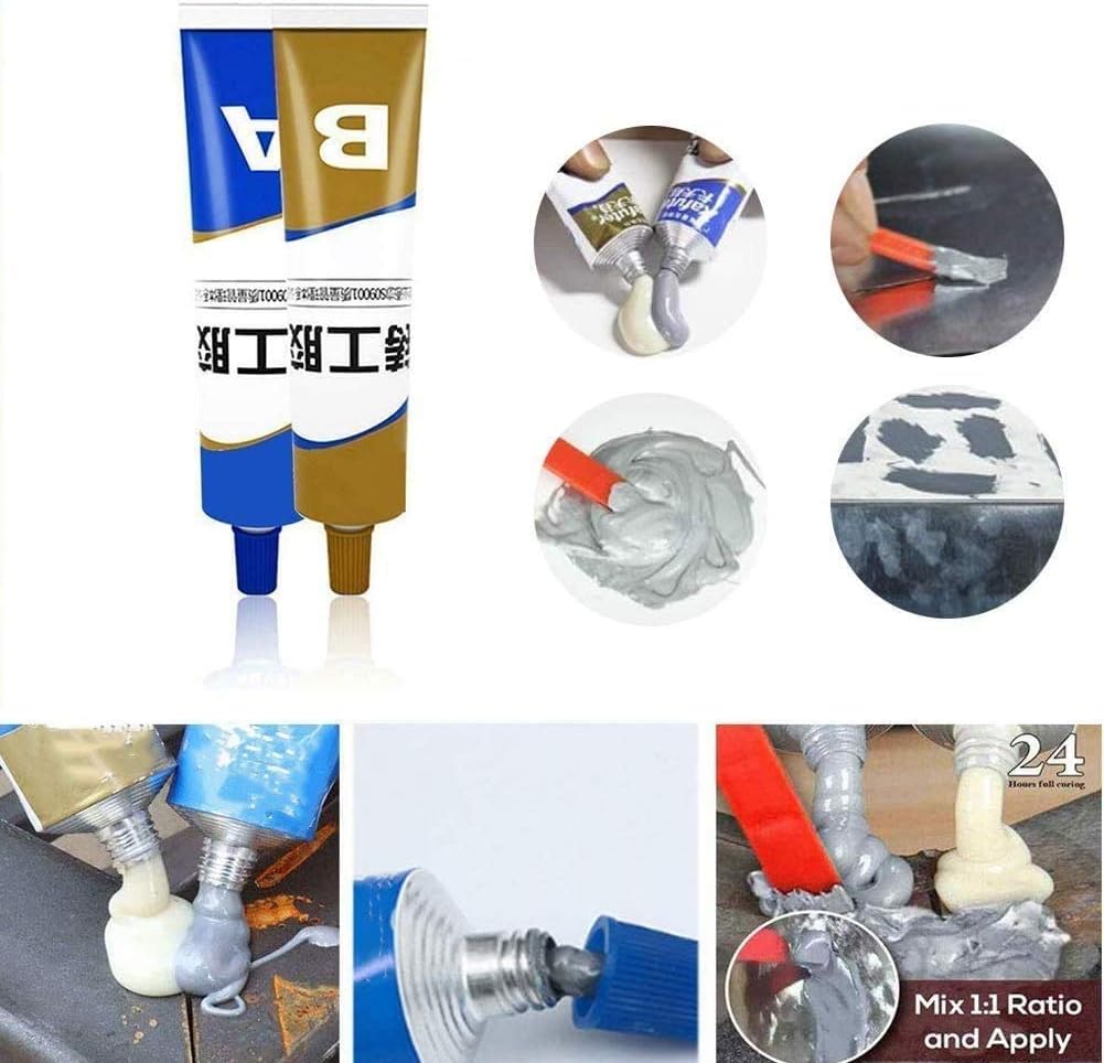 Colle de Résine Époxyde 100 ml  pour Métal Bois Plastique et Plus