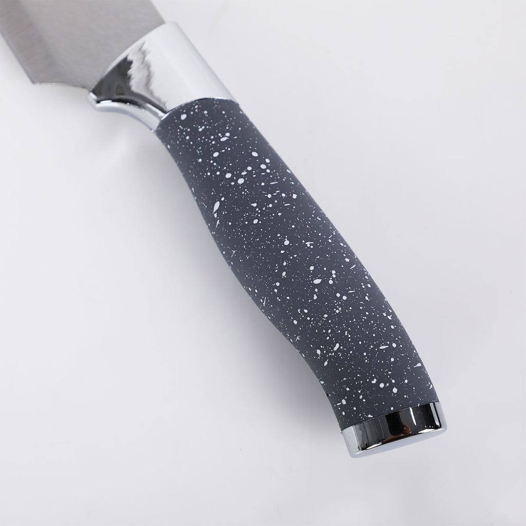 Ensemble des couteaux avec support Chromé-Gris