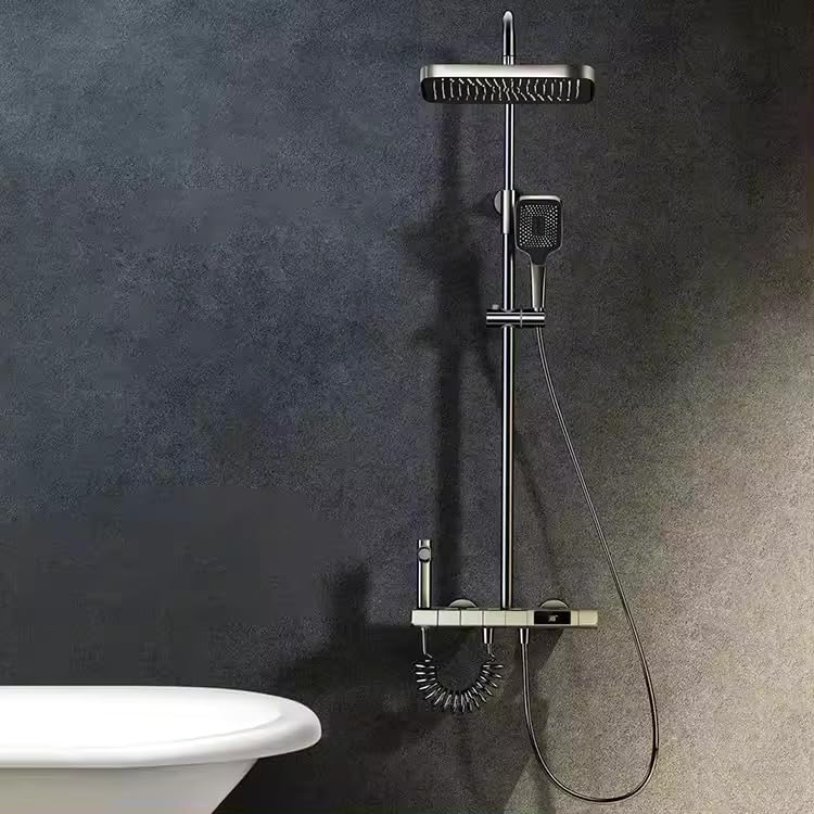 Ensemble de Douche Thermostatique  avec Affichage LED et Lumière