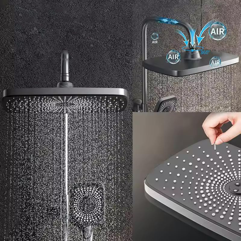 Ensemble de Douche Thermostatique  avec Affichage LED et Lumière