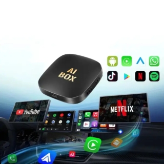 Adaptateur CarPlay Sans Fil & Android Auto – Double Système, WiFi 5G, Bluetooth 5.3