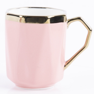 Sevice café au lait 8 pieces -Rose