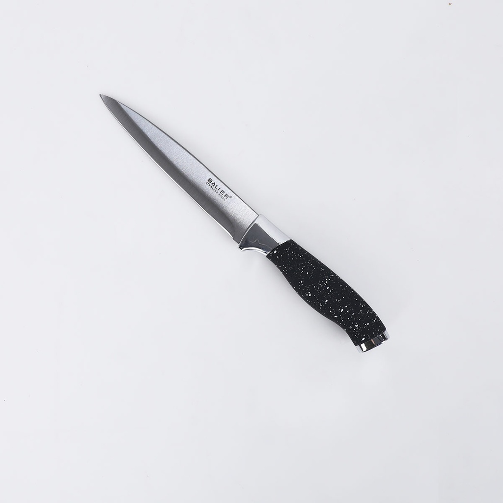 Ensemble des couteaux avec support Chromé-Noir