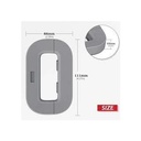  Serrure De Réfrigérateur Ou Porte De Congélateur Pour Sécurité-Gris