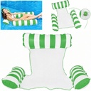Hamac de Piscine et Plage Gonflable avec Filet – 115 x 105 x 15 cm - Vert