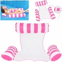 Hamac de Piscine et Plage Gonflable avec Filet – 115 x 105 x 15 cm - Rose