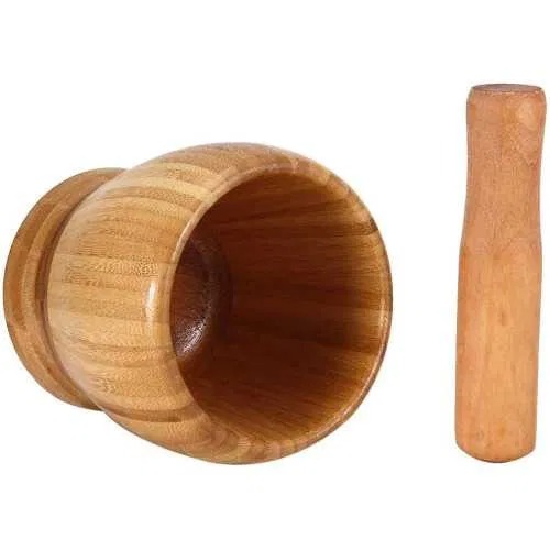 Mortier et Pilon en Bois