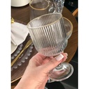 Coffret de 6 Gobelets à Pied Ondulé en Verre