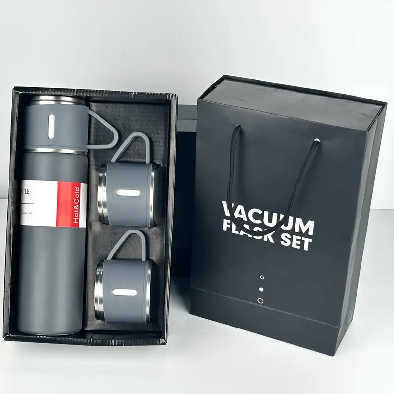 Thermos avec 3 coupes-Gris