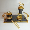 Kit d'encensoir avec plateau et porte Encens