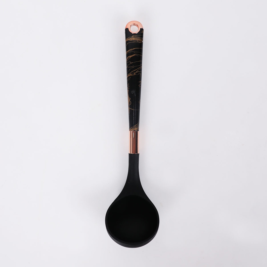Lot De 6 Ustensiles De Cuisine avec support-Noir