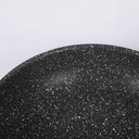 Poele sauteuse creuse Granit 22 cm-Noir