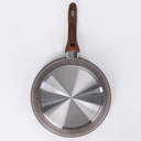 Poele sauteuse creuse Granit 26 cm-Marron clair