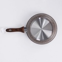 Poele sauteuse creuse Granit 26 cm-Marron clair