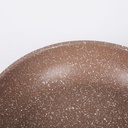 Poele sauteuse creuse Granit 26 cm-Marron clair