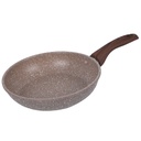 Poele sauteuse creuse Granit 26 cm-Marron clair