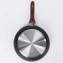 Poele sauteuse creuse Granit 26 cm-Noir