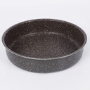 Serie de 3 moules cake et tajine granite haute qualité-Marron