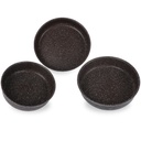 Serie de 3 moules cake et tajine granite haute qualité-Marron