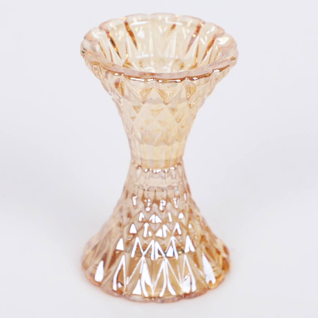 Encensoir À Charbon En verre et Métal Forme Conique Motif  2