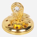 Encensoir À Charbon Métal Doré avec Miroir
