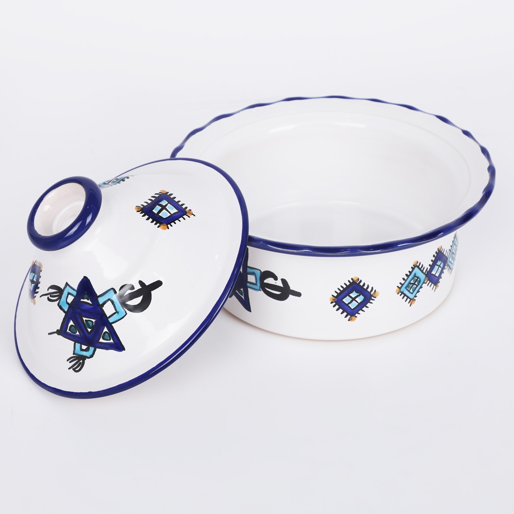 Service de Table traditionnelle en Céramique 20 Pièces motif KHLELA 