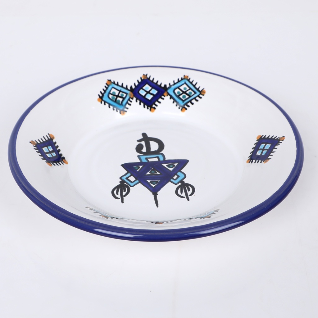 Service de Table traditionnelle en Céramique 20 Pièces motif KHLELA 