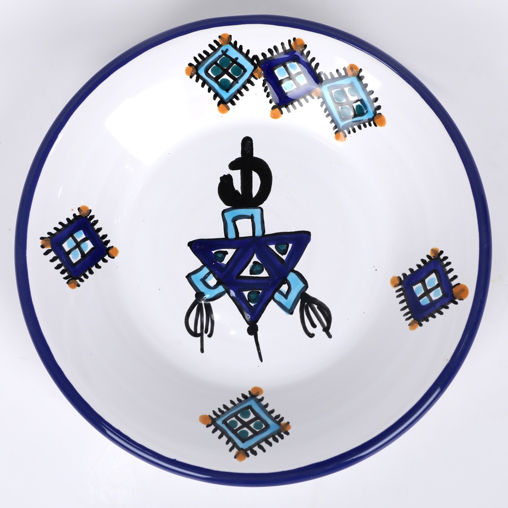 Service de Table traditionnelle en Céramique 20 Pièces motif KHLELA 