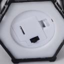 Mini Fanous Lumineux avec Lampe Guirlande Motif Ramadan Karim-Noir