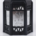 Mini Fanous Lumineux avec Lampe Guirlande Motif Ramadan Karim-Noir
