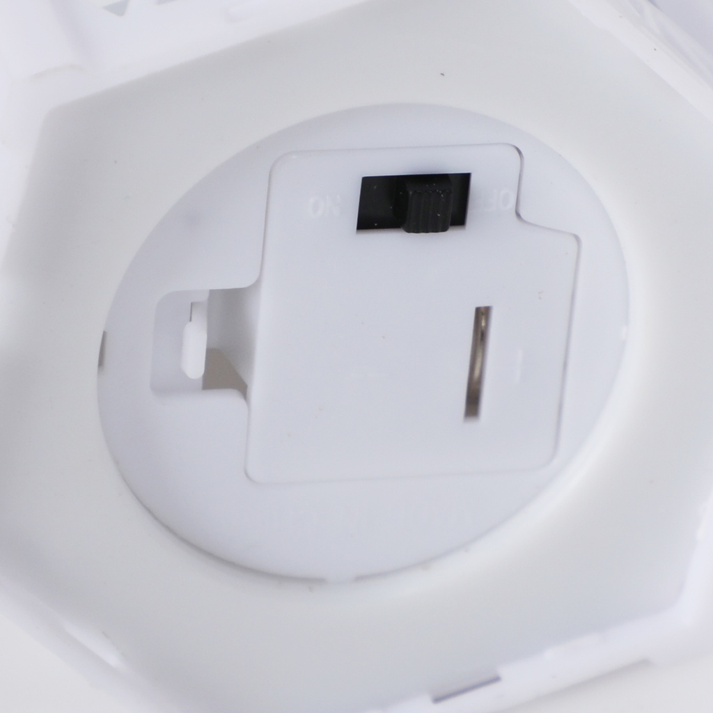 Mini Fanous Lumineux avec Lampe Guirlande Motif Ramadan Karim-Blanc