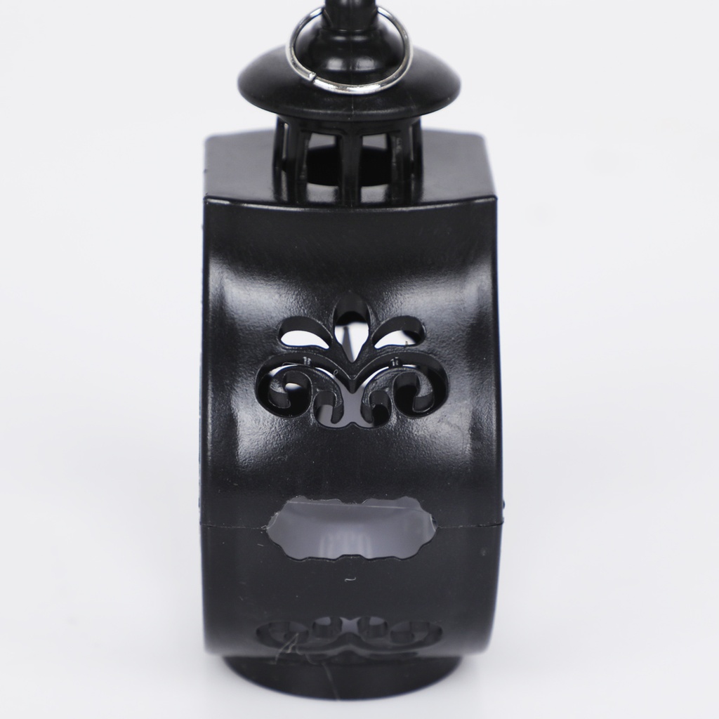 Mini Fanous Lumineux avec Lampe Guirlande Motif Ramadan Karim-Noir