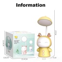 Lampe De Bureau Rechargeable LED Motif cartoon-Jaune