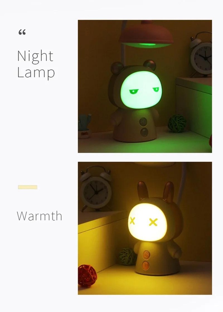 Lampe De Bureau Rechargeable LED Motif cartoon-Jaune