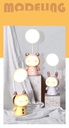 Lampe De Bureau Rechargeable LED Motif cartoon-Jaune