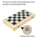 Jeu d'échecs Pliant en Bois 29cm X 29cm