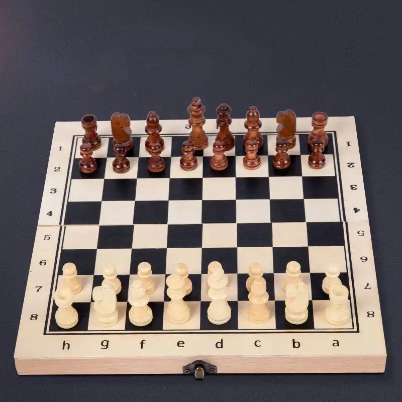 Jeu d'échecs Pliant en Bois 29cm X 29cm