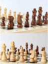 Jeu d'échecs Pliant en Bois 29cm X 29cm