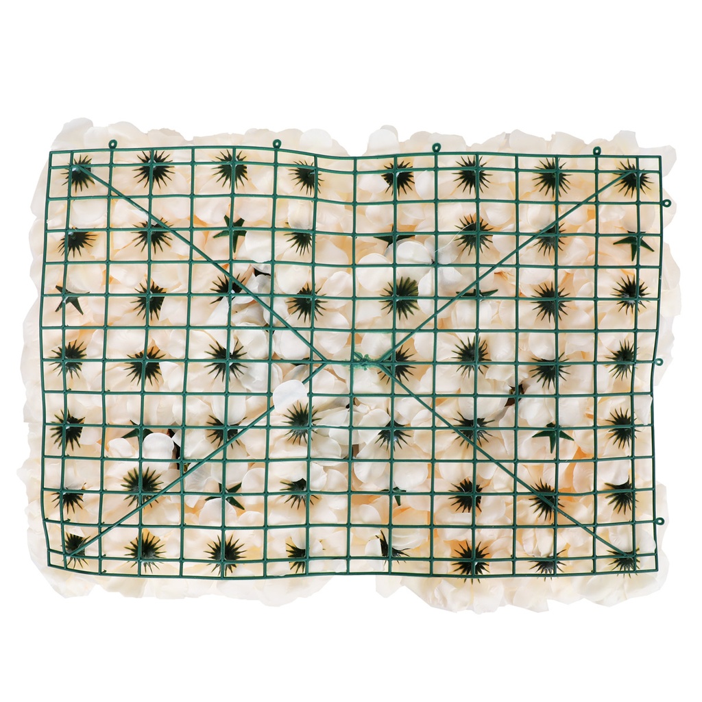 Mur de fleurs artificielles 60 X 40 cm modèle 1-Saumon