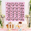 Mur de fleurs artificielles 60 X 40 cm modèle 1-Rose