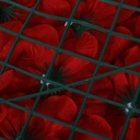 Mur de fleurs artificielles 60 X 40 cm modèle 1-Rouge
