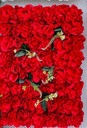 Mur de fleurs artificielles 60 X 40 cm modèle 1-Rouge