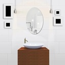 Miroir acrylique autocollant 27x42 cm forme Oval