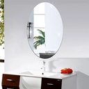 Miroir acrylique autocollant 27x42 cm forme Oval