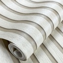 Papier peint Motif tube bois Beige 0,53 X 9,5m