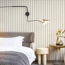 Papier peint Motif tube bois Beige 0,53 X 9,5m