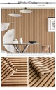 Papier peint Motif tube Bois Marron foncé 0,53 X 9,5 m