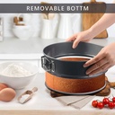 Pack de 3 Moules À Gâteaux et 6 tamis à farine En Acier Inoxydable